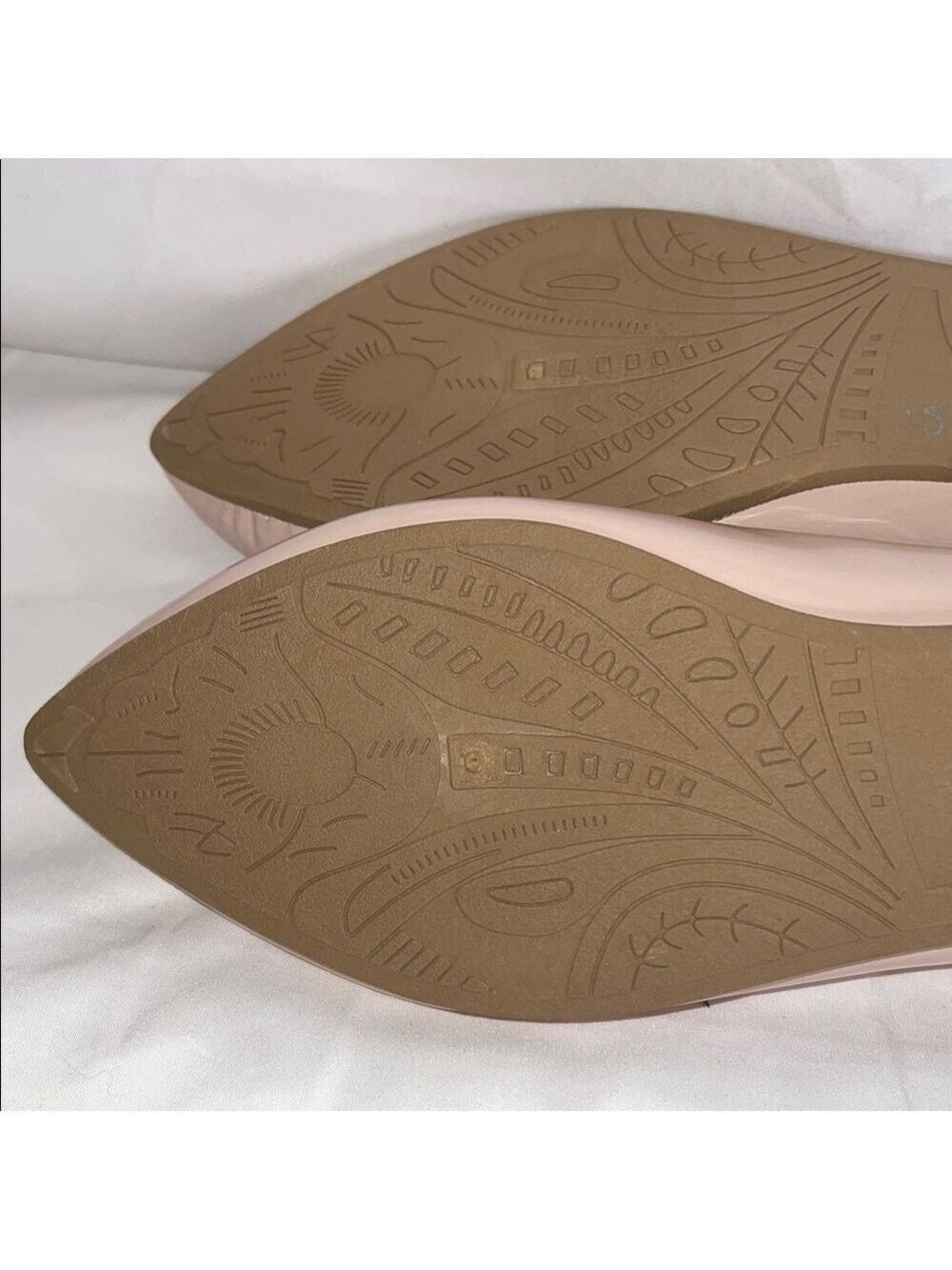 TOP Moda Nude Rhinestone Bow Flats - Picture 10 of 11